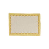 Tavola Yellow Scalloped Placemats - Set of 4